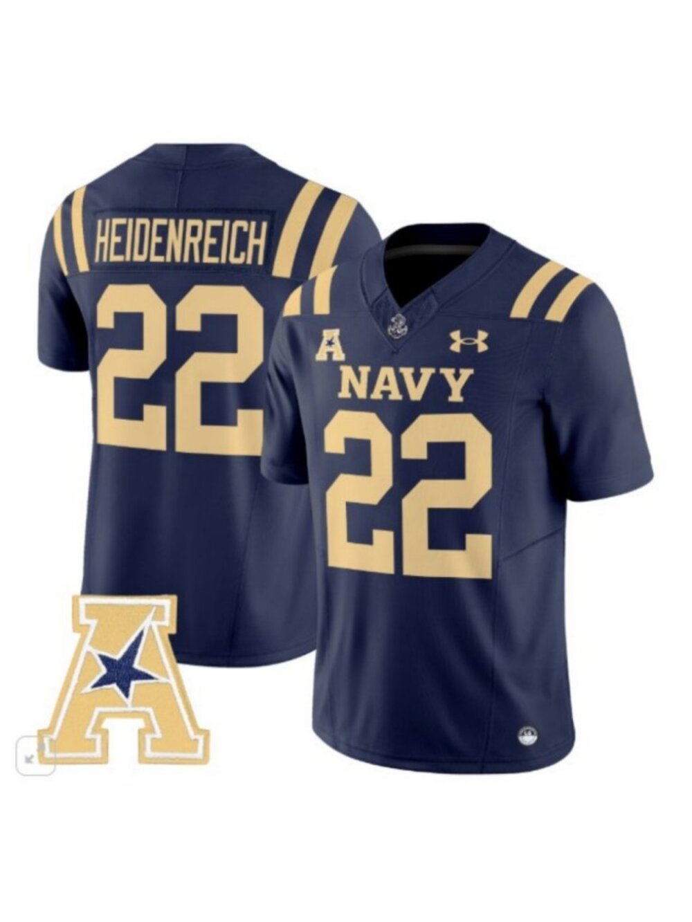 Adult Mens Eli Heidenreich Vapor Jersey Stitched Navy